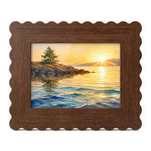 The Scalloped Ridge - Photo paper size 6x4in Framzoo