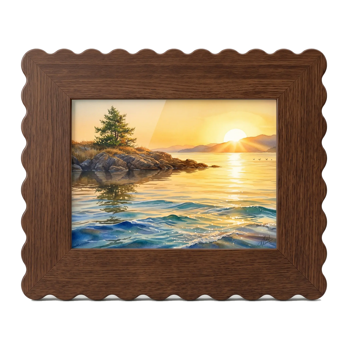 The Scalloped Ridge - Photo paper size 6x4in Framzoo