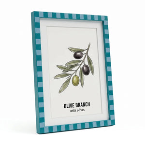 The Mediterranean Check - Photo paper size 8x10in Framzoo