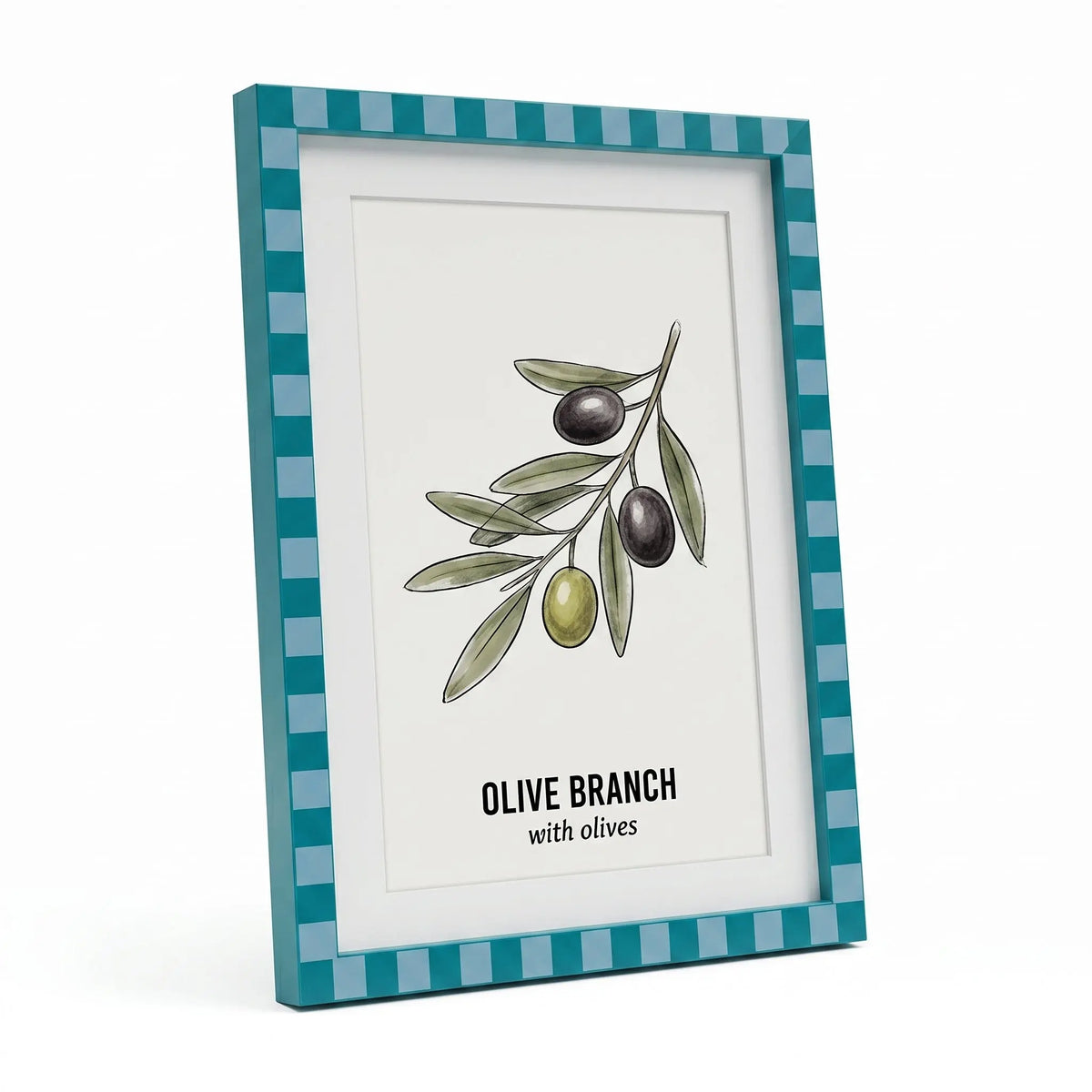 The Mediterranean Check - Photo paper size 8x10in Framzoo