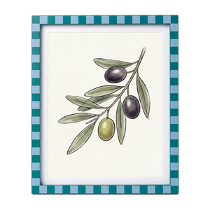 The Mediterranean Check - Photo paper size 8x10in Framzoo