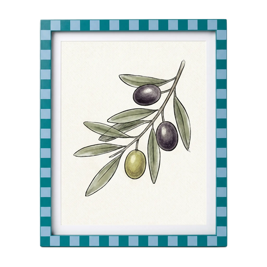 The Mediterranean Check - Photo paper size 8x10in Framzoo