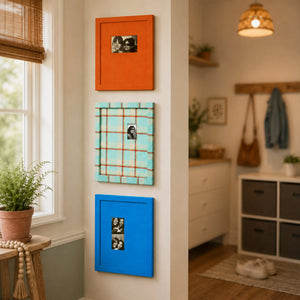 Preppy Plaid Photo Booth Strip Frame,(6x4in/2.5x3.5in/2x6in) Colorful Gallery Wall Decor (13x16) Framzoo
