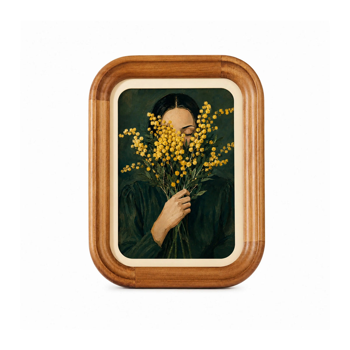 Warm Wood Tone Vintage Picture Frame Set of 6(4X4/4X6/5X7/8X10), Classic Gold Brown Gallery Wall Frames, French Country Wooden Frame Collage Framzoo