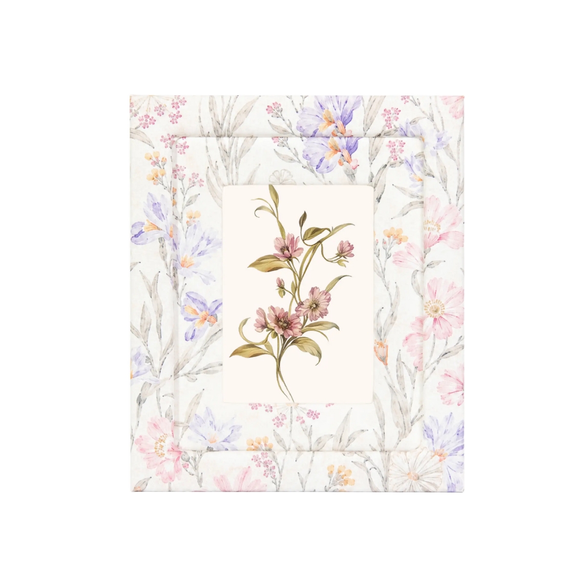 Lavender & Blush Floral Frame - Photo paper size 5x7in Framzoo
