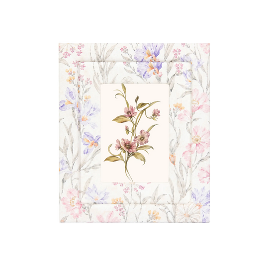 Lavender & Blush Floral Frame - Photo paper size 5x7in Framzoo