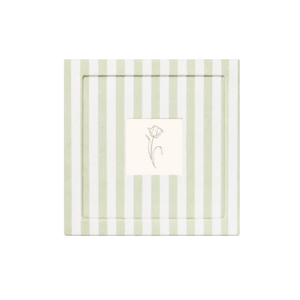 Sage Pinstripe - Photo paper size 5x5in Framzoo