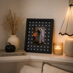 Halloween Picture Frame Set of 5 (4X4/4X6/5X7/7X9) , Vintage Spooky Gallery Wall Frames, Black Halloween Photo Frames Framzoo