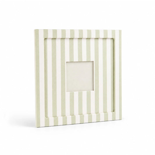 Sage Pinstripe - Photo paper size 5x5in Framzoo