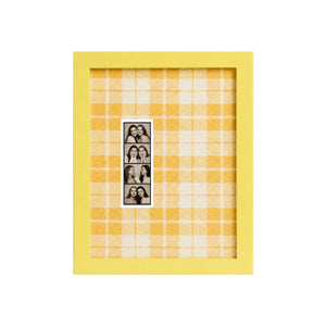 Eclectic Gallery Wall Frame Set – 6 Vintage Plaid Stripe Photo Frames-Photo paper size(2x1.5*4/2.5x3.5/5x7) Framzoo