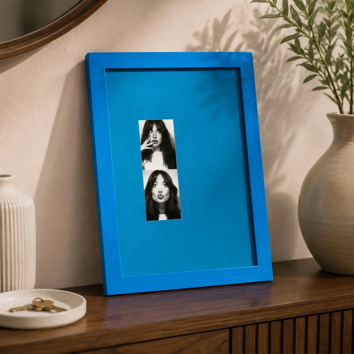 Preppy Plaid Photo Booth Strip Frame,(6x4in/2.5x3.5in/2x6in) Colorful Gallery Wall Decor (13x16) Framzoo