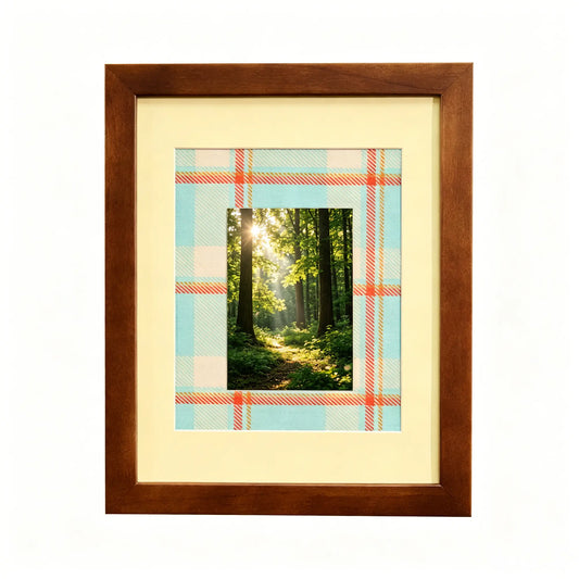 Maine Plaid Afternoon - Photo paper size 5x7in Framzoo