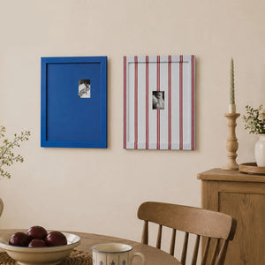 Classic Blue Stripe Picture Frame (2.5x3.5in/5x7in) , Nautical Preppy Nursery Decor Framzoo