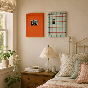 Preppy Plaid Photo Booth Strip Frame,(6x4in/2.5x3.5in/2x6in) Colorful Gallery Wall Decor (13x16) Framzoo