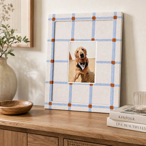 Rainbow Picture Frame Set of 4 | Striped Checkered Wall Frames | Sage Green Blue Red Cream Gallery Wall | Modern Farmhouse Photo Frames | Colorful Home Wall Art Display Framzoo