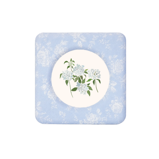 French Toile Rose - Photo paper size 4x4in Framzoo