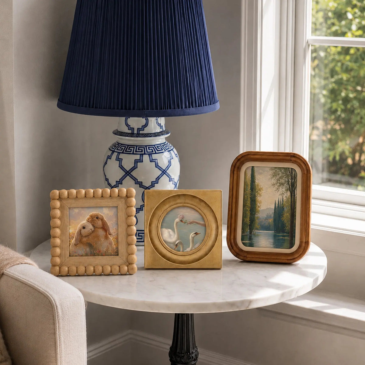 Warm Wood Tone Vintage Picture Frame Set of 6(4X4/4X6/5X7/8X10), Classic Gold Brown Gallery Wall Frames, French Country Wooden Frame Collage Framzoo