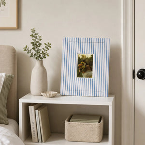 Rainbow Picture Frame Set of 4 | Striped Checkered Wall Frames | Sage Green Blue Red Cream Gallery Wall | Modern Farmhouse Photo Frames | Colorful Home Wall Art Display Framzoo