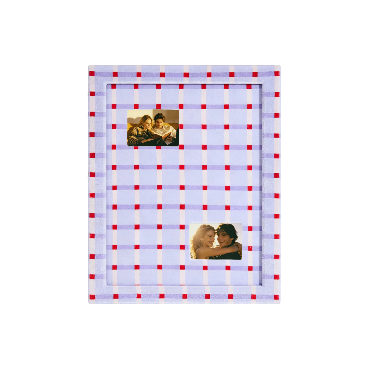 The Lavender Grid Frame - Photo paper size 3.5x2.5in *2 Framzoo