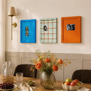 Preppy Plaid Photo Booth Strip Frame,(6x4in/2.5x3.5in/2x6in) Colorful Gallery Wall Decor (13x16) Framzoo